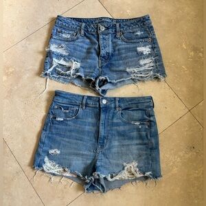 Distressed Denim Women Shorts